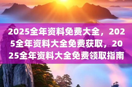 邁向未來(lái)的資料寶庫(kù)，2025全年資料免費(fèi)大全下載，邁向未來(lái)的資料寶庫(kù)，2025全年資料免費(fèi)下載大全